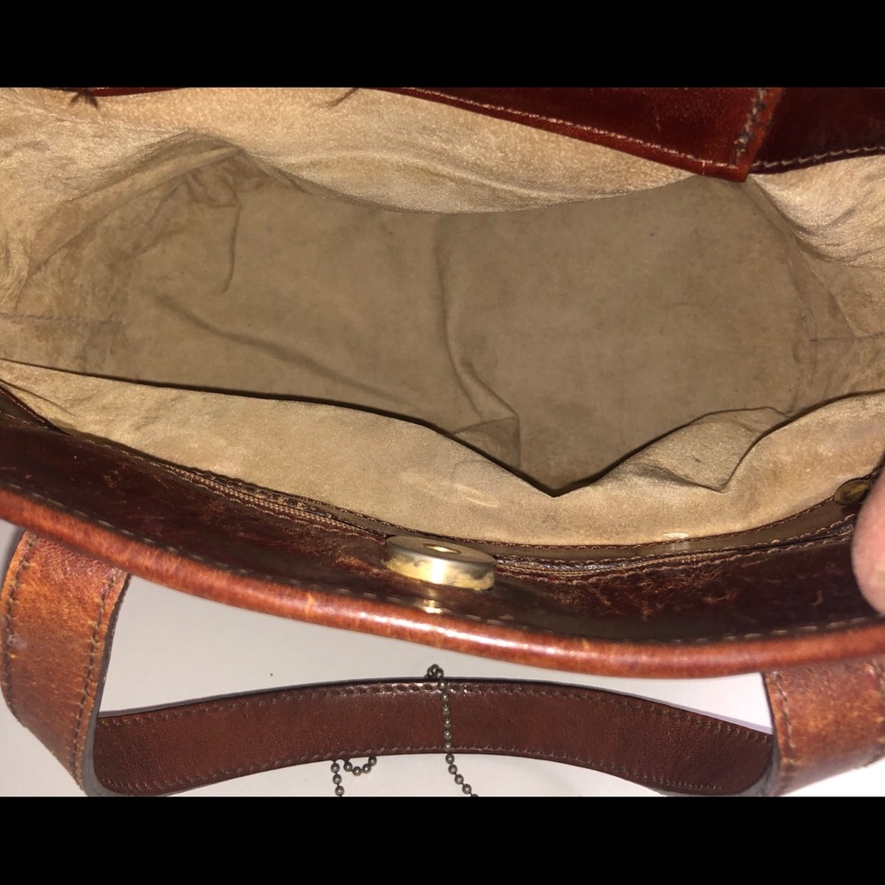 Brahmin woven canvas and genuine leather mini tote - Picture 7 of 8